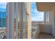 Balcony boasting stunning city views at 145 E Harmon Ave # 2321, Las Vegas, NV 89109