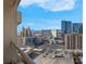 Balcony with cityscape and mountain views at 145 E Harmon Ave # 2321, Las Vegas, NV 89109