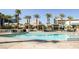 Inviting pool area with cabanas for relaxation at 145 E Harmon Ave # 2321, Las Vegas, NV 89109