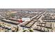 Wide aerial view of the community and surrounding area at 1722 Game Garden Rd, North Las Vegas, NV 89031