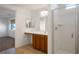 Bathroom with vanity, shower, and tiled floor at 1722 Game Garden Rd, North Las Vegas, NV 89031