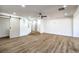 Bright living room with vaulted ceilings and stylish barn door at 686 Ribbon Grass Ave, Las Vegas, NV 89183