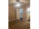 Bright bedroom with ceiling fan, closet, and carpet flooring at 8000 W Badura Ave # 2092, Las Vegas, NV 89113