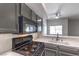 Close-up of kitchen stove and microwave at 900 Heavenly Hills Ct # 217, Las Vegas, NV 89145