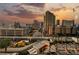 Cityscape with multiple buildings and amenities at 135 E Harmon Ave # 407, Las Vegas, NV 89109