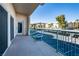 A spacious patio boasts views of the community and parking area at 3550 Bay Sands Dr # 2076, Laughlin, NV 89029