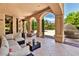 Spacious covered patio with comfortable seating area at 5079 Mountain Top Cir, Las Vegas, NV 89148