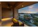 Relaxing balcony with comfortable seating, offering panoramic views of the surrounding landscape at 2870 Quartz Canyon Dr, Henderson, NV 89052