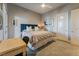 Comfortable bedroom with ceiling fan and carpet at 2870 Quartz Canyon Dr, Henderson, NV 89052