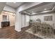 Bright dining room featuring recessed lighting, an area rug, and a decorative wooden partition at 8351 Agave Bloom St, Las Vegas, NV 89131
