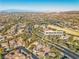 120 Emerald Dunes' aerial view, highlighting its location and landscape at 120 Emerald Dunes Cir, Henderson, NV 89052