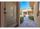 View from the back door showing a patio and fire pit at 120 Emerald Dunes Cir, Henderson, NV 89052
