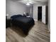 Bedroom features hardwood floors, and a ceiling fan at 2725 S Nellis Blvd # 1105, Las Vegas, NV 89121