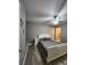 Comfortable bedroom with a ceiling fan, two nightstands, and a window seat at 2725 S Nellis Blvd # 1105, Las Vegas, NV 89121