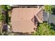 Top-down view of the house, highlighting its tile roof at 10221 Crystal Arch Ave, Las Vegas, NV 89129