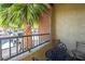 Enjoy relaxing on this private balcony shaded by a beautiful palm tree at 2120 Ramrod Ave # 1112, Henderson, NV 89014