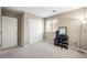 Bedroom with closet and window, ideal as a home office at 3094 Isle Dr, Las Vegas, NV 89141