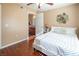 Spacious bedroom with ensuite bathroom access and hardwood floors at , Henderson, NV 89014