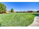 Expansive green lawn area in a residential community, ideal for recreation and relaxation at 305 Via Del Duomo, Henderson, NV 89011
