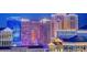 Night view of the Wynn and Venetian resorts at 4471 Dean Martin Dr # 3908, Las Vegas, NV 89103