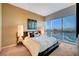 Spacious bedroom with city views and modern decor at 4471 Dean Martin Dr # 3908, Las Vegas, NV 89103