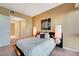 Comfortable bedroom with city views and modern lighting at 4471 Dean Martin Dr # 3908, Las Vegas, NV 89103