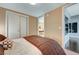 Bright bedroom with access to bathroom and stylish decor at 4471 Dean Martin Dr # 3908, Las Vegas, NV 89103