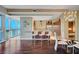 Modern kitchen with granite countertops and stainless steel appliances at 4471 Dean Martin Dr # 3908, Las Vegas, NV 89103