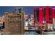Night view featuring glowing hotels and casinos, showcasing the vibrant Las Vegas Strip at 200 W Sahara Ave # 601, Las Vegas, NV 89102