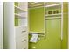 Walk-in closet with custom shelving, drawers and ample storage space at 200 W Sahara Ave # 601, Las Vegas, NV 89102