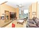Living room boasts stylish seating, a large window for natural light, and modern entertainment center at 200 W Sahara Ave # 601, Las Vegas, NV 89102