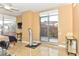 Main bedroom with sliding glass door access to outside patio at 200 W Sahara Ave # 601, Las Vegas, NV 89102