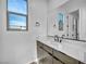 Clean bathroom with modern vanity and fixtures at 437 Cascade Heights Ave, Las Vegas, NV 89138