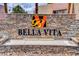 Stone Bella Vita community sign at 5116 River Glen Dr # 224, Las Vegas, NV 89103