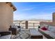 Charming balcony with comfortable seating offering scenic views of the surrounding landscape at 5944 Vizzi Ct, Las Vegas, NV 89131
