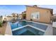 Beautiful backyard pool and spa, perfect for relaxing and entertaining at 5944 Vizzi Ct, Las Vegas, NV 89131