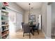 Bright dining room with four chairs and a view to the backyard at 2179 Point Mallard Dr, Henderson, NV 89012