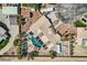 Aerial view of a house with a pool and large backyard at 3245 W Landberg Ave, Las Vegas, NV 89141