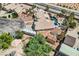 Aerial view of a house with a pool and large backyard with sheds at 3245 W Landberg Ave, Las Vegas, NV 89141
