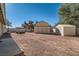 Large backyard with barn style shed and storage building at 3245 W Landberg Ave, Las Vegas, NV 89141