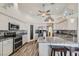 Open concept kitchen with granite countertops and a large island at 3245 W Landberg Ave, Las Vegas, NV 89141
