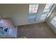View from upstairs of the entryway and front door at 5402 Night Swim Ln, Las Vegas, NV 89113