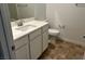 Clean bathroom with single vanity and shower at 7368 N Decatur Blvd # 1, Las Vegas, NV 89131