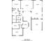 Floor plan showing a spacious layout with 3 bedrooms and 2 baths at 8229 Flowing Rapids Ct, Las Vegas, NV 89131