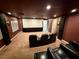 Home theater with seating for multiple viewers at 10008 Rolling Glen Ct, Las Vegas, NV 89117