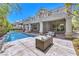 Inviting pool and patio area, perfect for outdoor entertaining at 1516 Via Salaria Ct, Henderson, NV 89052