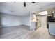 Modern kitchen with stainless steel appliances and gray cabinets at 1865 Apricot Ct, Henderson, NV 89014