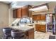 Kitchen boasts a breakfast bar with seating for two at 4705 Rockvale Dr, Las Vegas, NV 89103