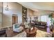 Relaxing living room with hardwood floors and a high ceiling at 4705 Rockvale Dr, Las Vegas, NV 89103