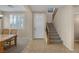 Home entryway with staircase and tile flooring at 734 Holland Heights Ave, Las Vegas, NV 89123